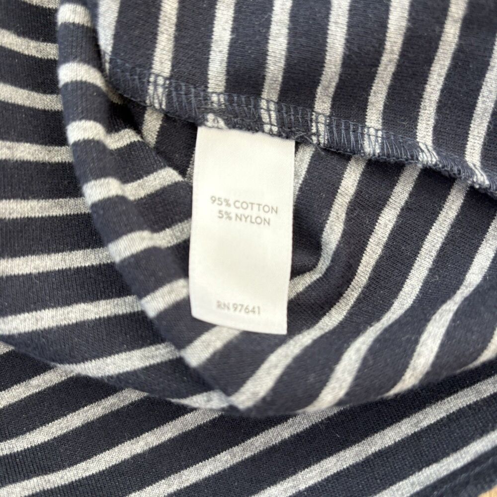 J. Jill Women Blazer Jacket Striped Knit Sz L Cotton Blend Stretch Casual Office - Picture 8 of 12